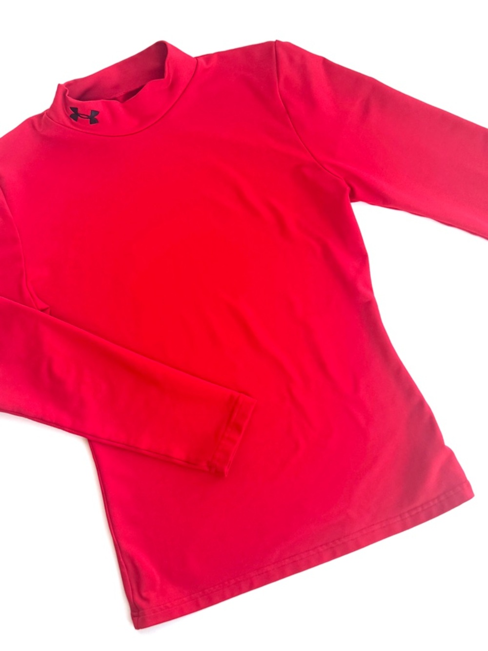 Under Armour Kids Red Long-Sleeve Coldgear Performance Top